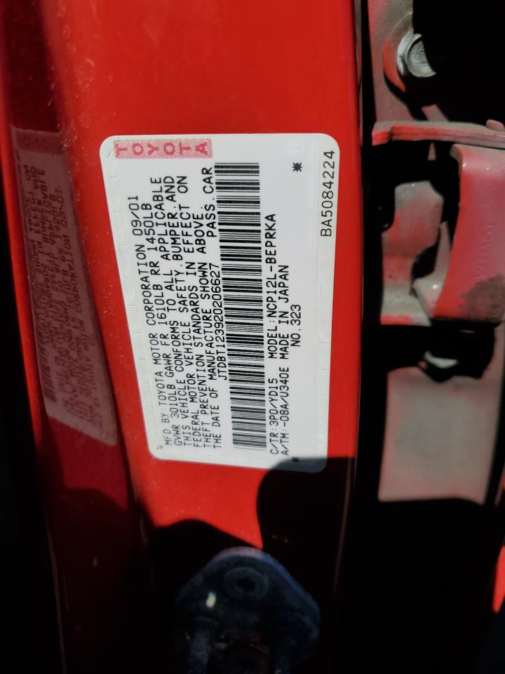 JTDBT123920206627 2002 Toyota Echo