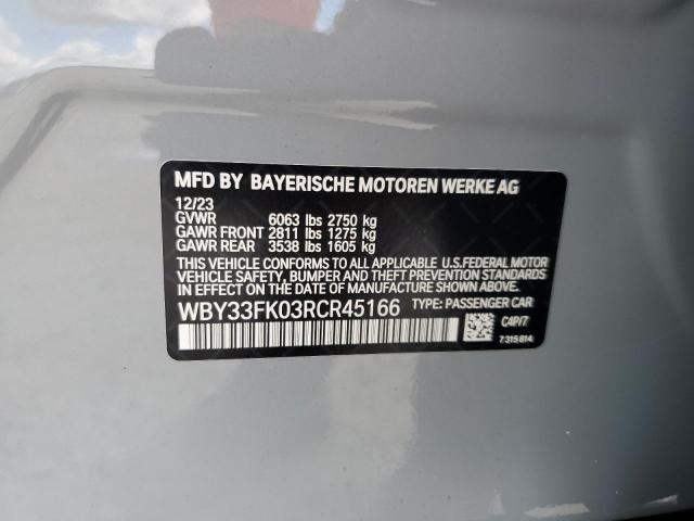 2024 BMW I5 EDRIVE WBY33FK03RCR45166