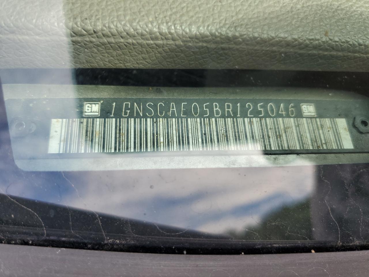 1GNSCAE05BR125046 2011 Chevrolet Tahoe C1500 Ls