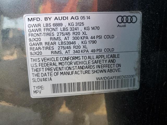 2014 Audi Q7 Prestige VIN: WA1DGAFE8ED020061 Lot: 58397784