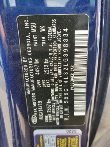 2020 Kia Optima Lx VIN: 5XXGT4L32LG398334 Lot: 55834694