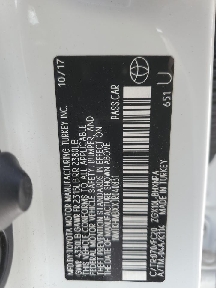 NMTKHMBXXJR040831 2018 Toyota C-Hr Xle