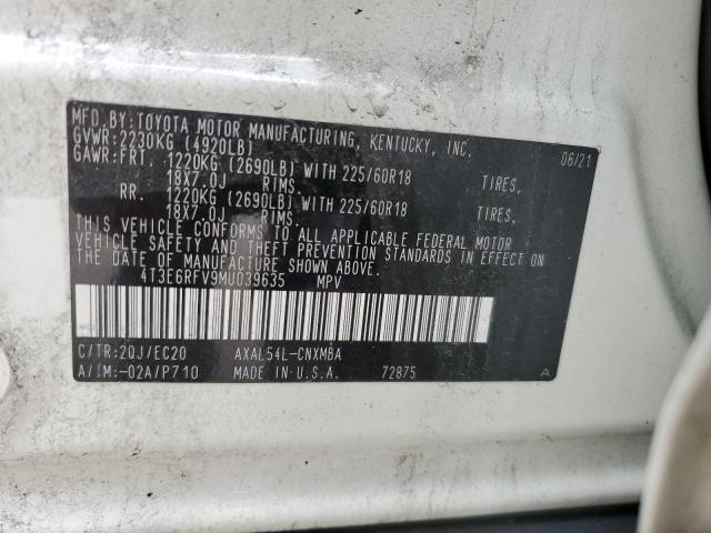 4T3E6RFV9MU039635 2021 TOYOTA RAV 4 - Image 13