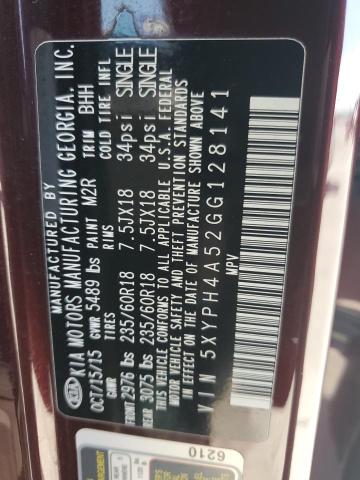 2016 KIA SORENTO EX - 5XYPH4A52GG128141