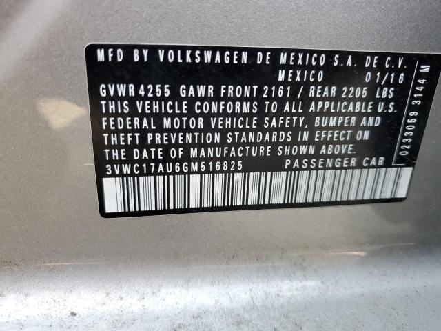 2016 VOLKSWAGEN GOLF SPORT - 3VWC17AU6GM516825