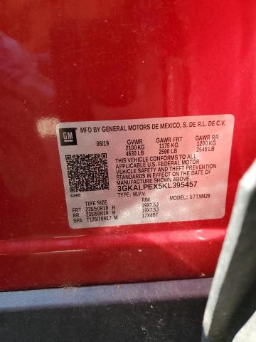 2019 GMC Terrain Slt VIN: 3GKALPEX5KL395457 Lot: 58222124