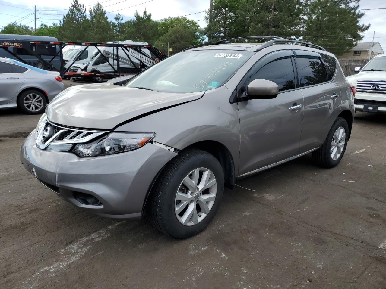 2012 Nissan Murano S vin: JN8AZ1MW5CW225003