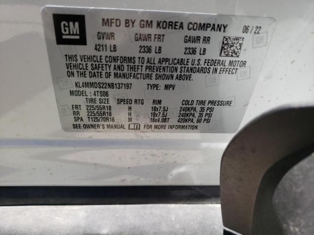 VIN KL4MMDS22NB137197 2022 Buick Encore, Select no.14