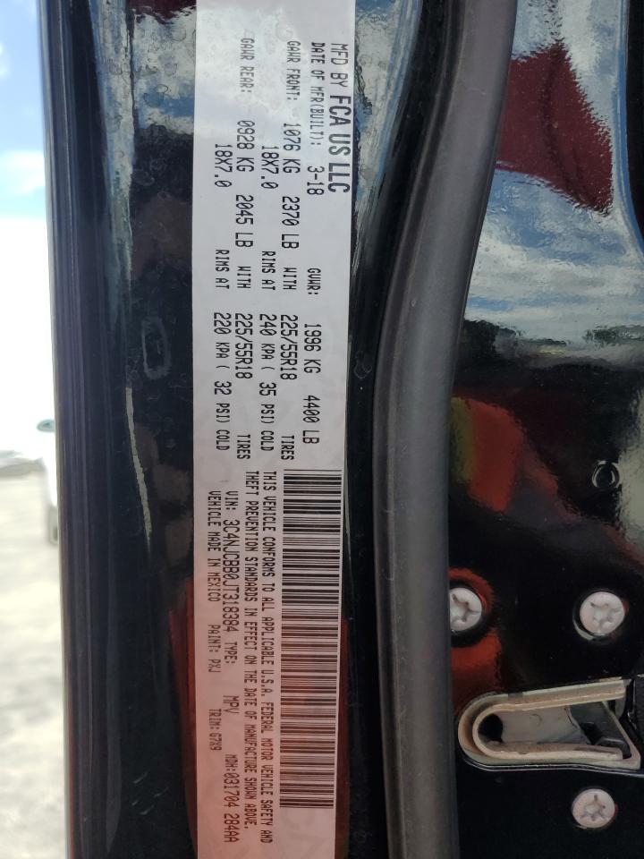 3C4NJCBB0JT318384 2018 Jeep Compass Latitude