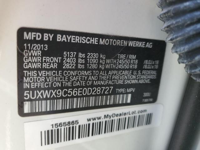 VIN 5UXWX9C56E0D28727 2014 BMW X3, Xdrive28I no.12