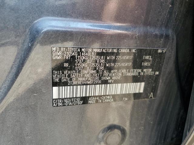 2017 Toyota Rav4 Xle VIN: 2T3RFREV4HW672956 Lot: 59059014