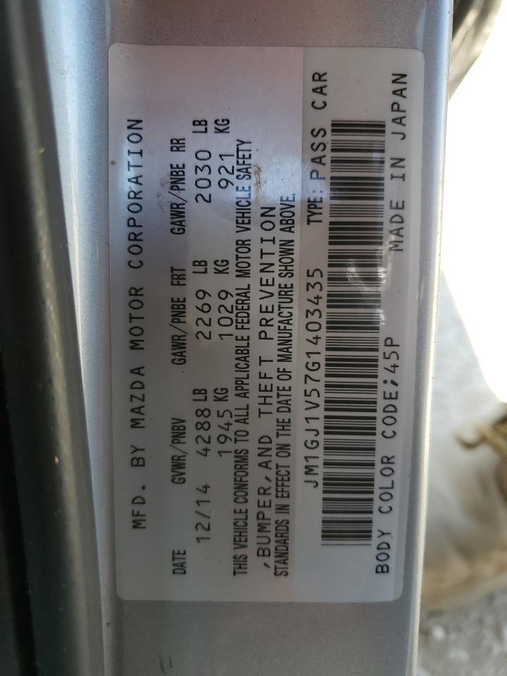 JM1GJ1V57G1403435 2016 Mazda 6 Touring