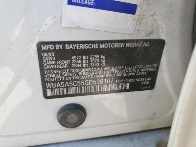 VIN WBA5A5C55GD528107 2016 BMW 5 Series, 528 I no.12