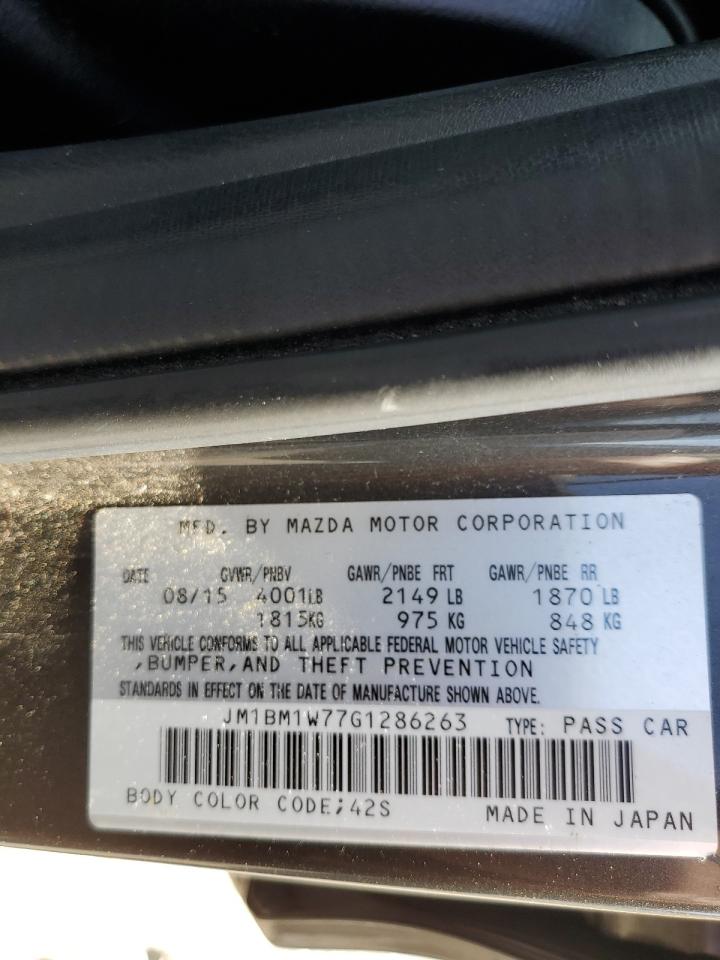 JM1BM1W77G1286263 2016 Mazda 3 Touring