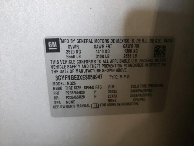 2014 Cadillac Srx Premium Collection VIN: 3GYFNGE3XES659947 Lot: 61009354