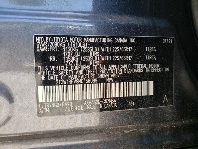 2T3W1RFV9MC156099 2021 TOYOTA RAV 4 - Image 13