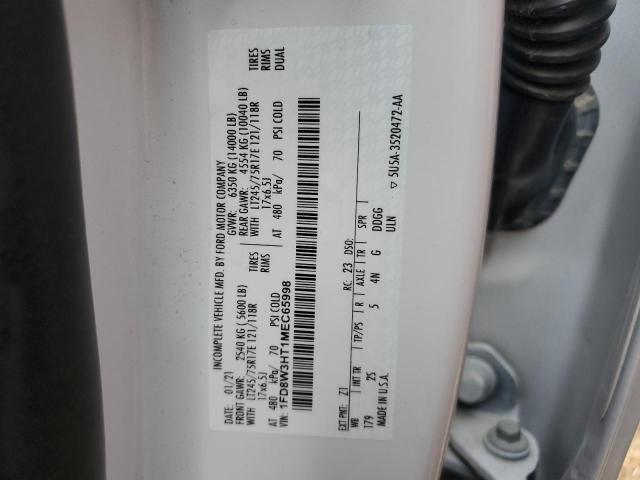 2021 Ford F350 Super Duty VIN: 1FD8W3HT1MEC65998 Lot: 57839734