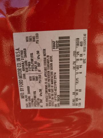 2001 Ford Ranger Super Cab VIN: 1FTYR14E21PB12974 Lot: 57985314