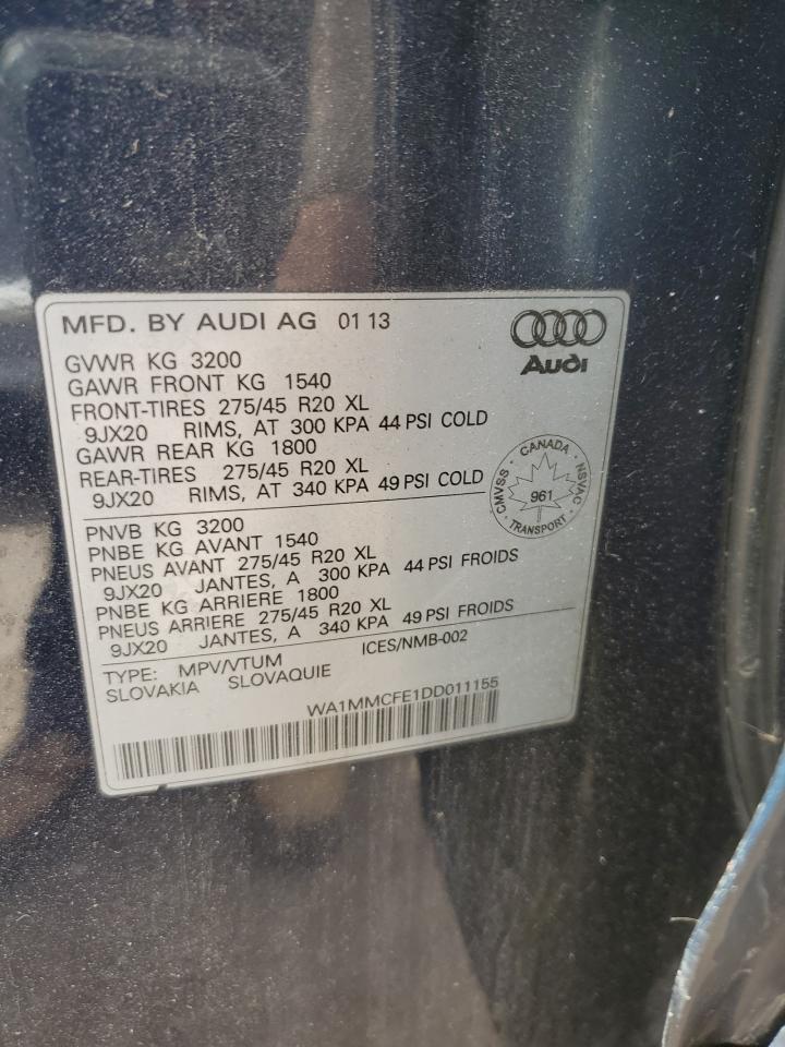 WA1MMCFE1DD011155 2013 Audi Q7 Premium Plus