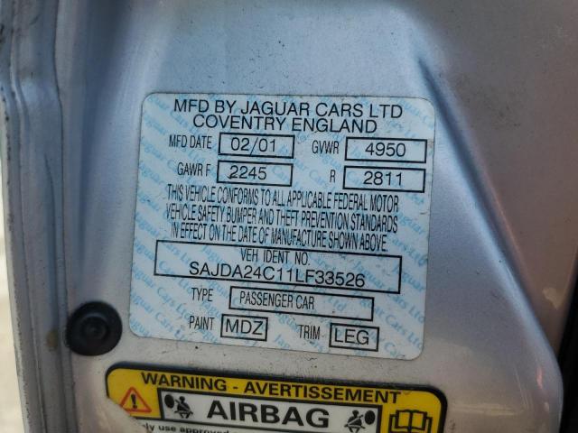 2001 Jaguar Vandenplas VIN: SAJDA24C11LF33526 Lot: 56891744