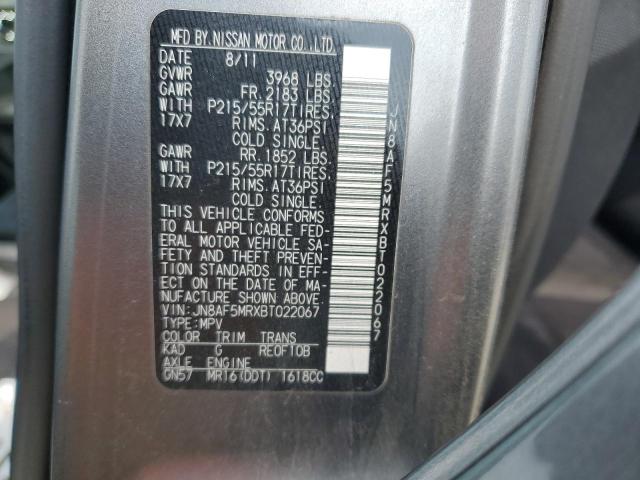 2011 Nissan Juke S VIN: JN8AF5MRXBT022067 Lot: 57333404