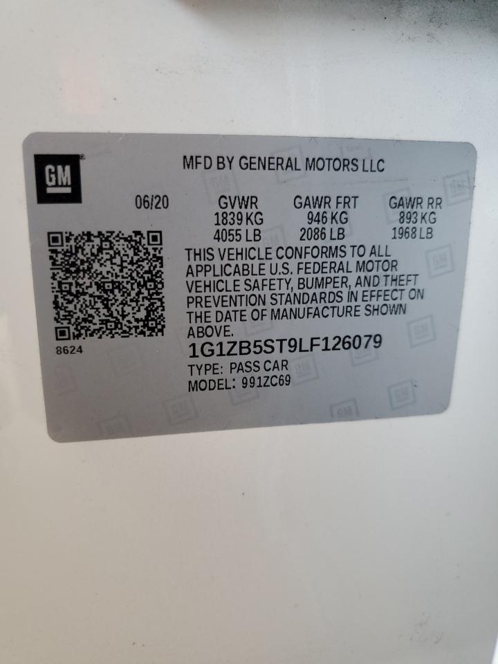 1G1ZB5ST9LF126079 2020 Chevrolet Malibu Ls