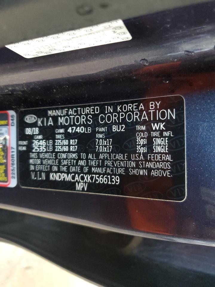 KNDPMCACXK7566139 2019 Kia Sportage Lx