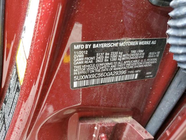 2013 BMW X3 xDrive28I VIN: 5UXWX9C56D0A29396 Lot: 60529914