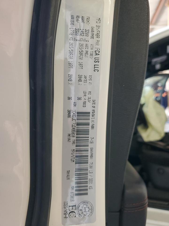 1C4SDJCT7JC495810 2018 Dodge Durango R/T