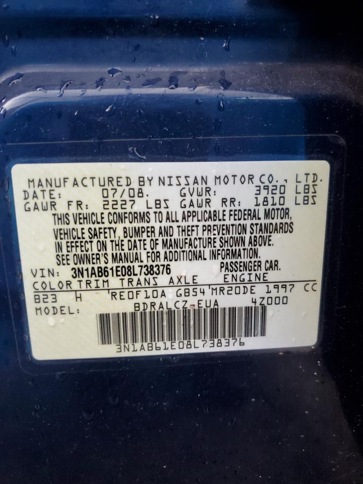 3N1AB61E08L738376 2008 Nissan Sentra 2.0