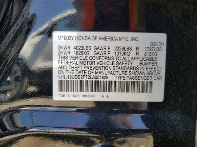 2020 Acura Ilx Premium VIN: 19UDE2F72LA004828 Lot: 58741804