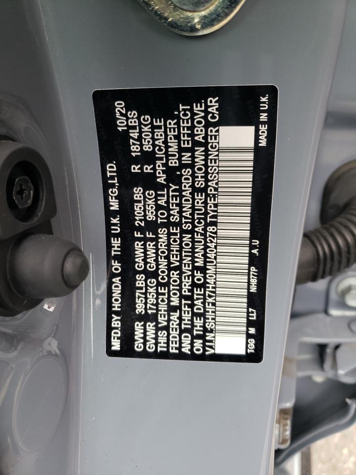 SHHFK7H40MU404278 2021 Honda Civic Sport SHHFK7H40MU404278 2021 Honda Civic Sport