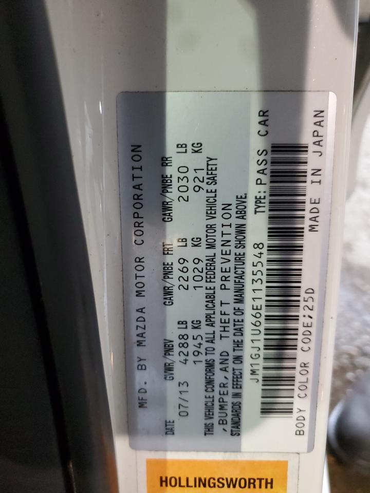 JM1GJ1U66E1135548 2014 Mazda 6 Sport