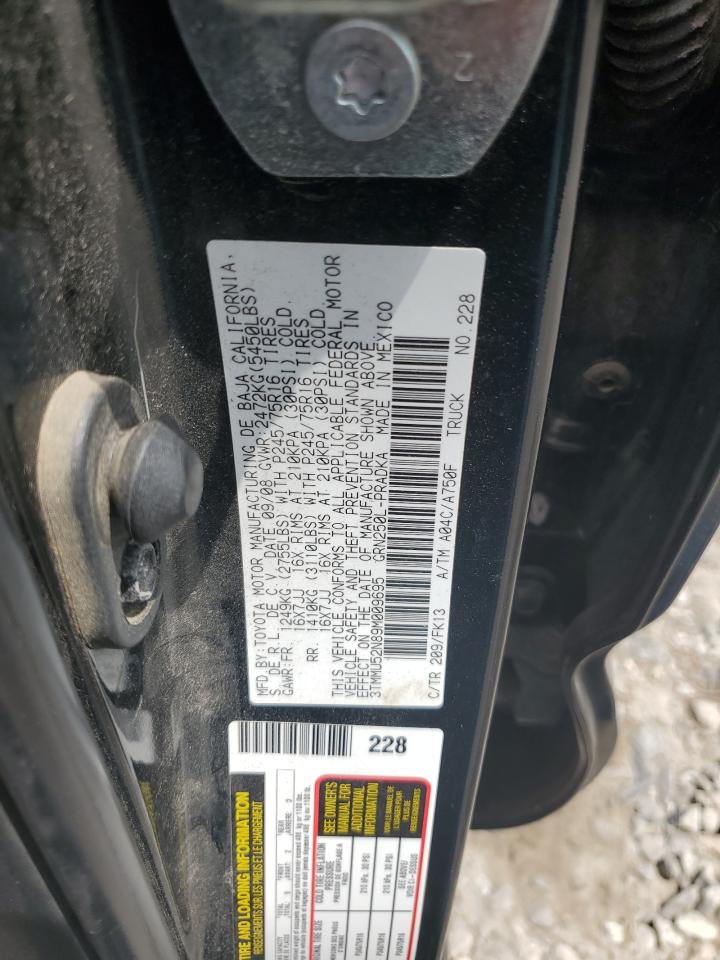 3TMMU52N89M009695 2009 Toyota Tacoma Double Cab Long Bed