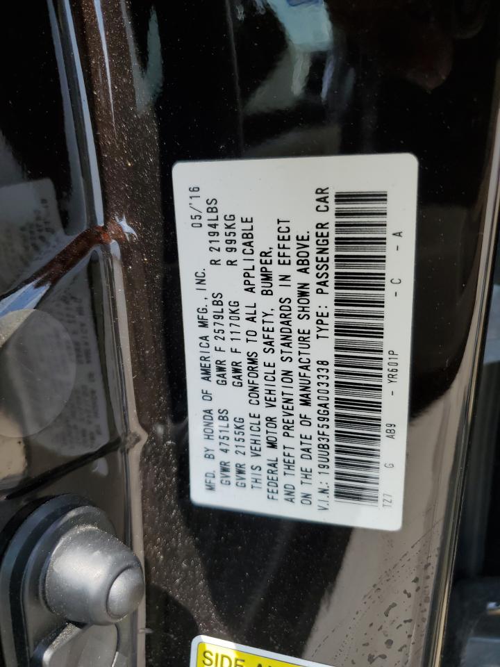 19UUB3F59GA003338 2016 Acura Tlx Tech