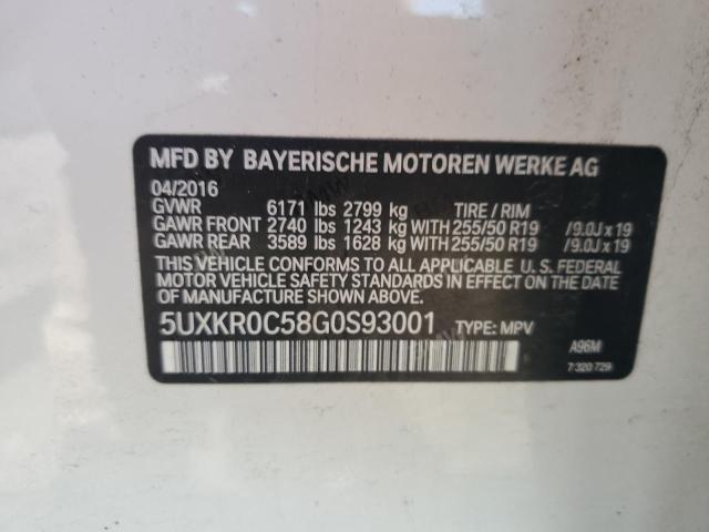 VIN 5UXKR0C58G0S93001 2016 BMW X5, Xdrive35I no.13