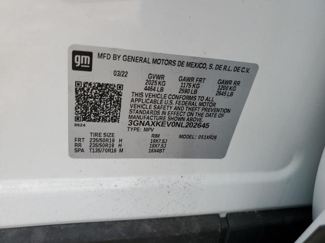 3GNAXKEV0NL202645 2022 CHEVROLET EQUINOX - Image 13