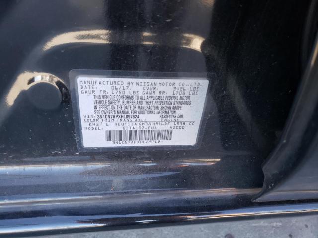 3N1CN7APXHL897624 2017 Nissan Versa S