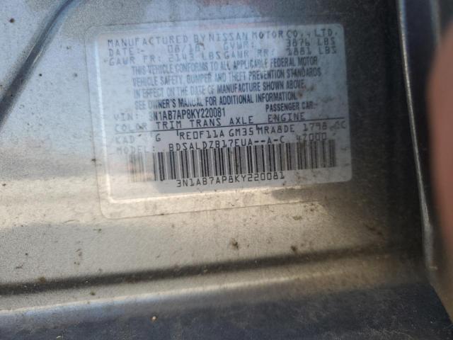 2019 Nissan Sentra S VIN: 3N1AB7AP8KY220081 Lot: 59818934