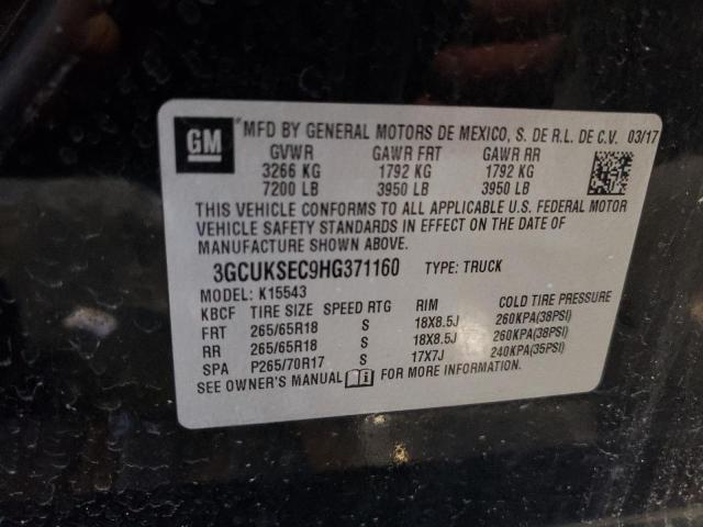 2017 CHEVROLET SILVERADO - 3GCUKSEC9HG371160