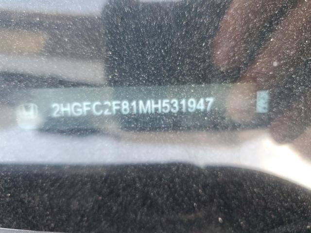 2021 HONDA CIVIC SPOR - 2HGFC2F81MH531947