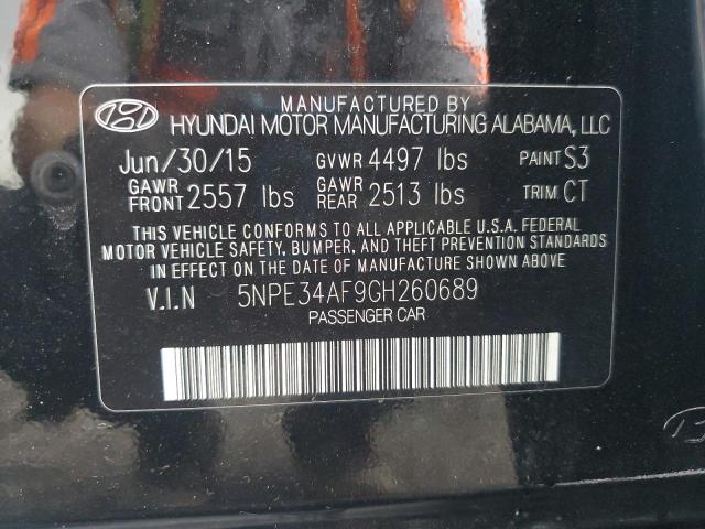2016 HYUNDAI SONATA SPO - 5NPE34AF9GH260689