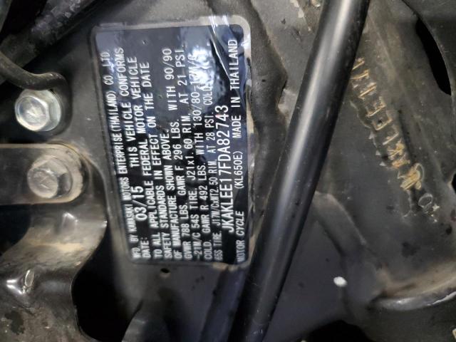 2015 KAWASAKI KL650 E - JKAKLEE17FDA82743