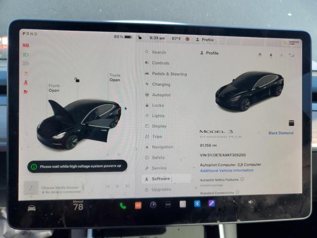 2019 TESLA 3 5YJ3E1EA9KF305250