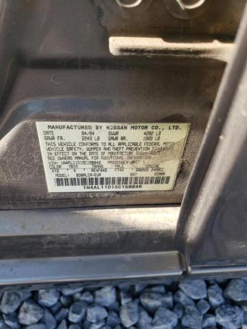 2005 Nissan Altima S VIN: 1N4AL11D15C158846 Lot: 60450124