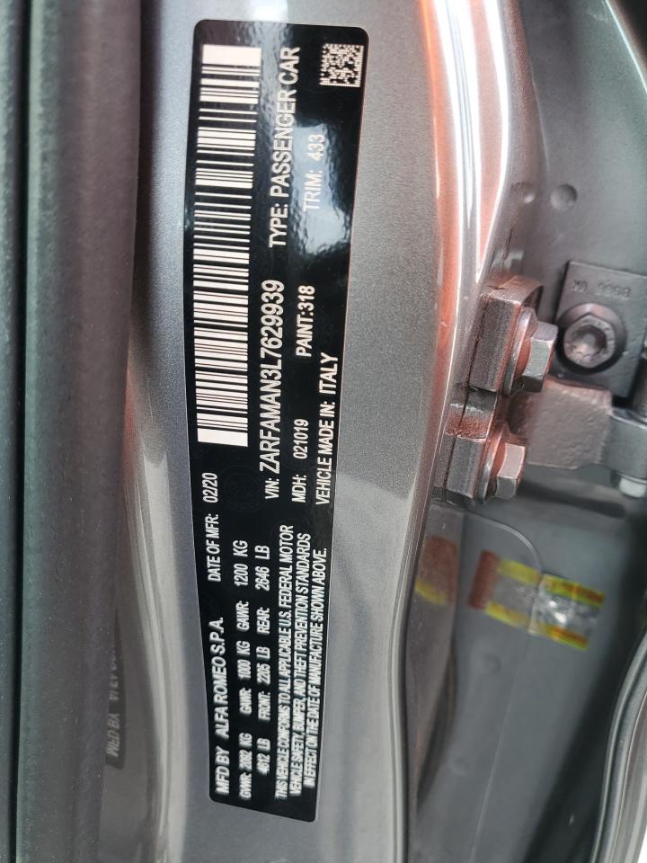 ZARFAMAN3L7629939 2020 Alfa Romeo Giulia