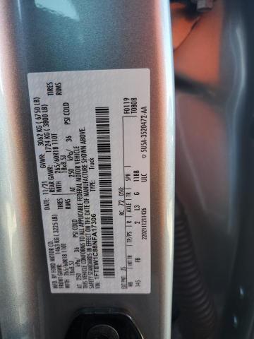 2022 Ford F150 Supercrew VIN: 1FTEW1C88NFA17306 Lot: 58633724