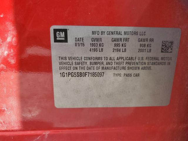 2015 CHEVROLET CRUZE LTZ - 1G1PG5SB0F7185097