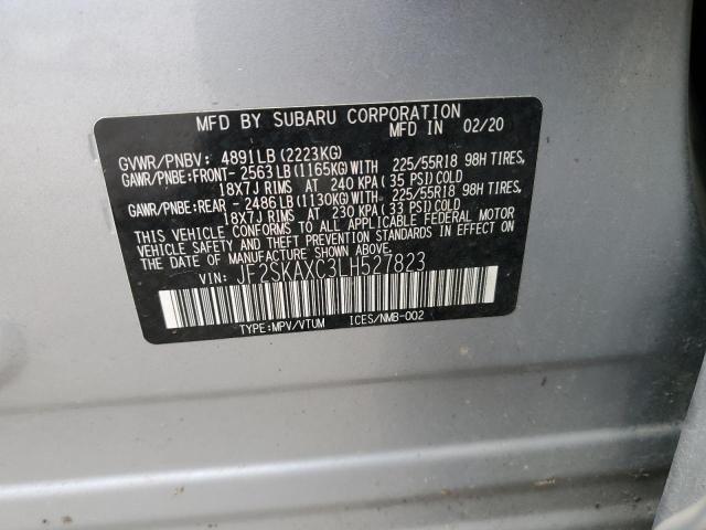2020 Subaru Forester Touring VIN: JF2SKAXC3LH527823 Lot: 56518204