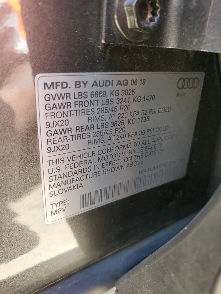 WA1LAAF79JD051246 2018 Audi Q7 Premium Plus